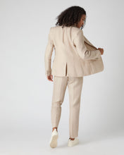 Load image into Gallery viewer, N.Peal Women&#39;s Chloe Linen Jacket Oat Brown
