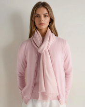 Load image into Gallery viewer, N.Peal Women's Pashmina Cashmere Shawl Blossom Pink
