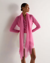 Load image into Gallery viewer, N.Peal Women's Ultrafine Pashmina Cashmere Shawl Camellia Pink
