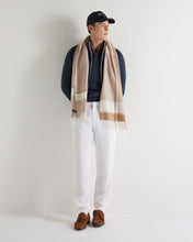Load image into Gallery viewer, N.Peal Unisex Cashmere Check Scarf Brown Check

