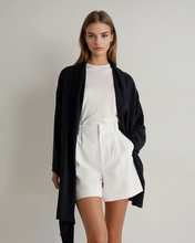 Load image into Gallery viewer, N.Peal Women's Lightweight Cashmere Shawl Navy Blue

