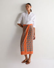 Load image into Gallery viewer, N.Peal Women's Geometic Pashmina Orange
