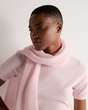 Load image into Gallery viewer, N.Peal Women&#39;s Soft Knit Cashmere Shawl Blossom Pink
