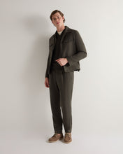 Load image into Gallery viewer, N.Peal Men's Westminster Cashmere Slipover Arabica Khaki Green
