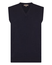 Load image into Gallery viewer, N.Peal Men's Westminster Cashmere Slipover Indigo Blue
