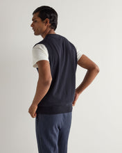 Load image into Gallery viewer, N.Peal Men's Westminster Cashmere Slipover Navy Blue
