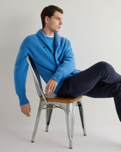 Load image into Gallery viewer, N.Peal Men's Kensington Cashmere Cardigan Provence Blue
