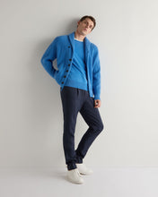 Load image into Gallery viewer, N.Peal Men's Kensington Cashmere Cardigan Provence Blue
