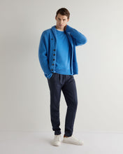 Load image into Gallery viewer, N.Peal Men's Oxford Round Neck Cashmere Jumper Provence Blue
