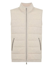 Load image into Gallery viewer, N.Peal Men's Mall Cashmere Gilet Pebble Grey

