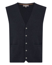 Load image into Gallery viewer, Men's Chelsea Cashmere Waistcoat Navy
