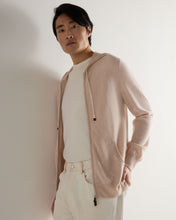 Load image into Gallery viewer, N.Peal Men's Ladbroke Cashmere Hoodie Ecru White
