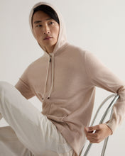 Load image into Gallery viewer, N.Peal Men's Ladbroke Cashmere Hoodie Ecru White
