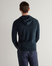 Load image into Gallery viewer, N.Peal Men's Ladbroke Cashmere Hoodie Indigo Blue
