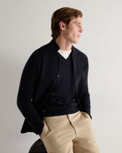 Load image into Gallery viewer, N.Peal Men's Grosvenor Milano Cashmere Jacket Navy Blue
