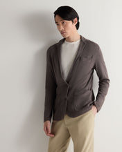 Load image into Gallery viewer, N.Peal Men's Marlborough Fine Gauge Cashmere Jacket Driftwood Brown
