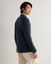 Load image into Gallery viewer, N.Peal Men's Marlborough Fine Gauge Cashmere Jacket Indigo Blue
