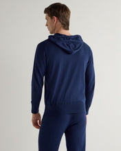 Load image into Gallery viewer, N.Peal Men's Cotton Cashere Silk Hoodie French Blue
