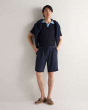 Load image into Gallery viewer, N.Peal Men's Polo Cotton Cashmere T-Shirt Navy Blue
