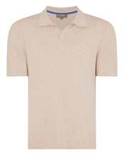 Load image into Gallery viewer, N.Peal Men's Polo Cotton Cashmere T-Shirt Sandstone Brown

