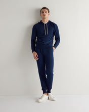 Load image into Gallery viewer, N.Peal Men's Cotton Cashmere Silk Jogger French Blue
