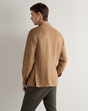 Load image into Gallery viewer, N.Peal Men's Safari Linen Jacket Tan Brown
