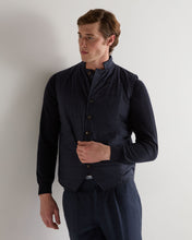 Load image into Gallery viewer, N.Peal Men's Salzburg Cotton Silk Cashmere Gilet Navy Blue

