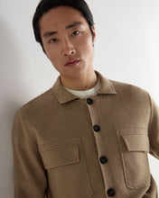 Load image into Gallery viewer, N.Peal Men's Cotton Silk Cashmere Overshirt Taupe Brown
