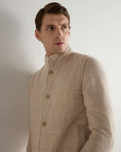 Load image into Gallery viewer, N.Peal Men's Cashmere Quilted Gilet Ecru White
