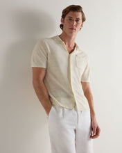 Load image into Gallery viewer, N.Peal Men's Cuban Relaxed Linen Collar Shirt New Ivory White
