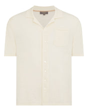 Load image into Gallery viewer, N.Peal Men's Cuban Relaxed Linen Collar Shirt New Ivory White
