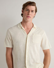 Load image into Gallery viewer, N.Peal Men's Cuban Relaxed Linen Collar Shirt New Ivory White
