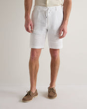 Load image into Gallery viewer, N.Peal Men's Atrani Linen Short White
