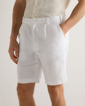 Load image into Gallery viewer, N.Peal Men's Atrani Linen Short White
