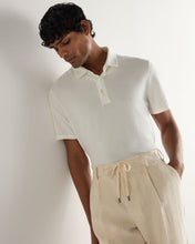 Load image into Gallery viewer, N.Peal Men's Hove Cotton Polo White
