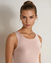 Load image into Gallery viewer, N.Peal Women's Ella Superfine Cashmere Shell Top Blush Pink
