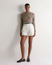 Load image into Gallery viewer, N.Peal Women's Phoebe V Neck Cashmere Jumper Vintage Khaki Green
