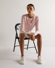 Load image into Gallery viewer, N.Peal Women's Olivia Round Neck Cashmere Cardigan Blossom Pink

