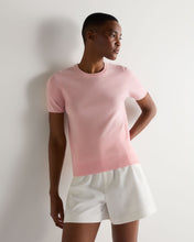 Load image into Gallery viewer, N.Peal Women's Milly Classic Cashmere T-Shirt Blossom Pink
