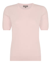 Load image into Gallery viewer, N.Peal Women's Milly Classic Cashmere T-Shirt Blossom Pink
