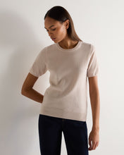 Load image into Gallery viewer, N.Peal Women's Milly Classic Cashmere T-Shirt Dusk Pink
