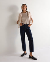 Load image into Gallery viewer, N.Peal Women's Milly Classic Cashmere T-Shirt Dusk Pink
