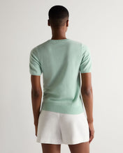 Load image into Gallery viewer, N.Peal Women's Milly Classic Cashmere T-Shirt Dusty Teal Green
