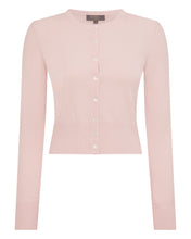 Load image into Gallery viewer, N.Peal Women's Ivy Cropped Cashmere Cardigan Blossom Pink
