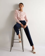 Load image into Gallery viewer, N.Peal Women's Ivy Cropped Cashmere Cardigan Blossom Pink
