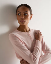 Load image into Gallery viewer, N.Peal Women's Ivy Cropped Cashmere Cardigan Blossom Pink
