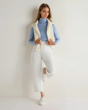 Load image into Gallery viewer, N.Peal Women's Luna Roll Neck Cashmere Jumper Cornflower Blue
