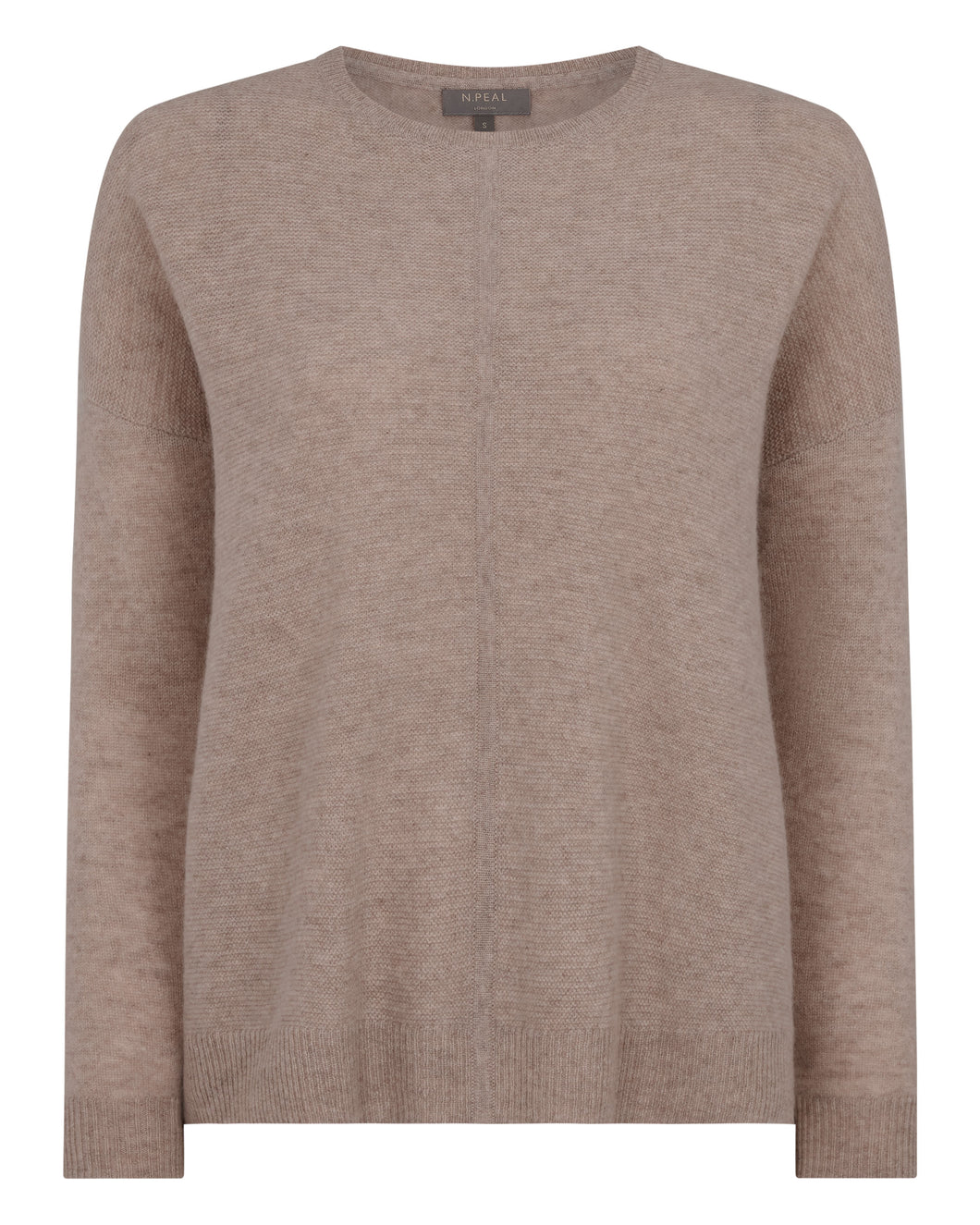 Gauzy Oversize Round Neck Sweater Oatmeal