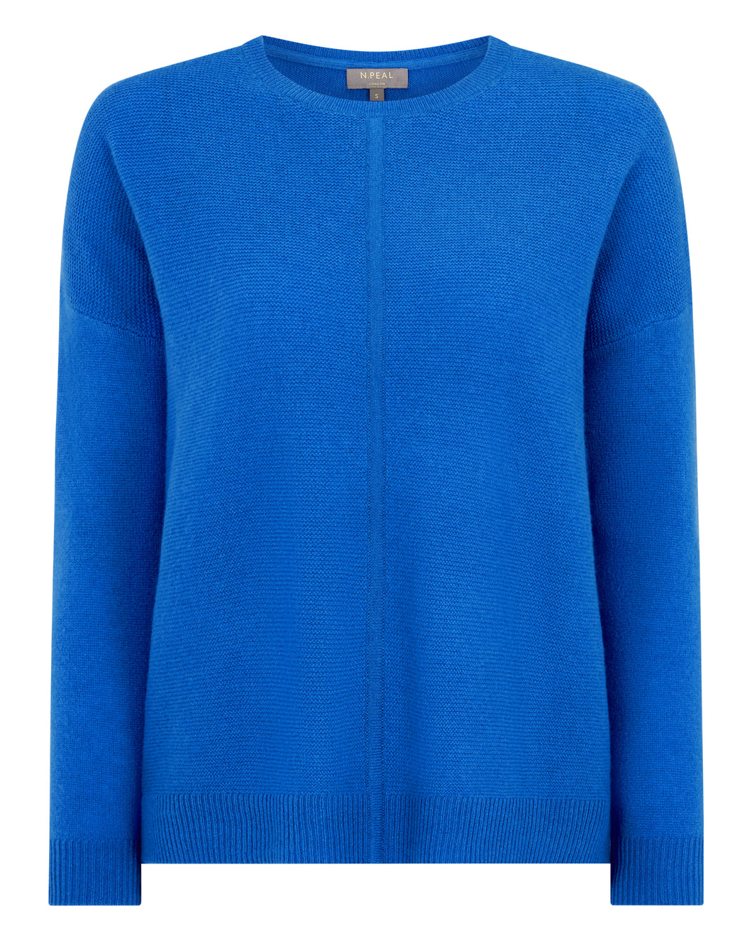 Gauzy Oversize Round Neck Sweater Sonic Blue