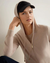 Load image into Gallery viewer, N.Peal Women's Ada Cashmere Hoodie Ecru White
